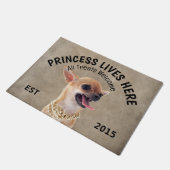 Angry Chihuahua Personalisiert Hund Lover Doormat Fußmatte (Schrägansicht)
