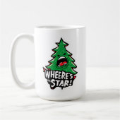 Angry Christmas Tree Shouting – Where’s the Star? Kaffeetasse (Links)