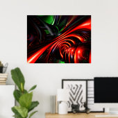 Angry Clown Abstrakt Poster (Heimbüro)