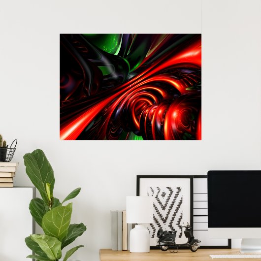 Angry Clown Abstrakt Poster (Heimbüro)