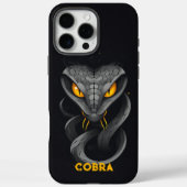 Angry Cobra Black Case-Mate iPhone Hülle (Rückseite)
