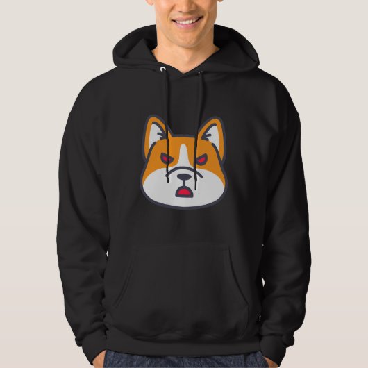 Angry Corgi 968 Hoodie (Vorderseite)