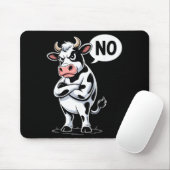 Angry Cow No - Funny Cow Lover Dairy Farmer Mousepad (Mit Mouse)