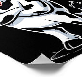 Angry Cow No - Funny Cow Lover Dairy Farmer Poster (Ecke)