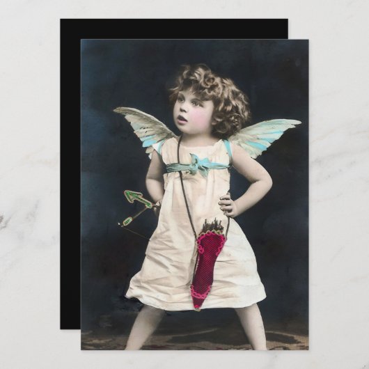 Angry Cupid Einladung (Vorne/Hinten)