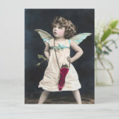 Angry Cupid Einladung (Stehend Vorderseite)