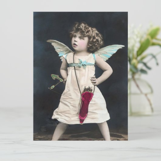 Angry Cupid Einladung (Stehend Vorderseite)