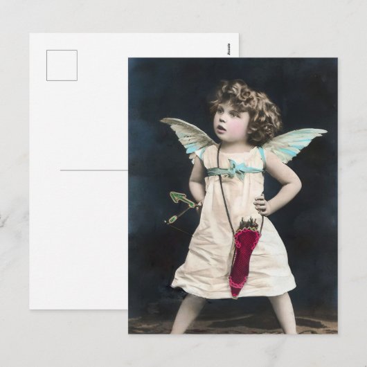 Angry Cupid Feiertagspostkarte (Vorne/Hinten)