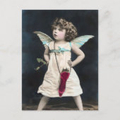 Angry Cupid Feiertagspostkarte (Vorderseite)