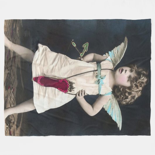 Angry Cupid Fleecedecke (Vorderseite (Horizontal))