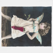Angry Cupid Fleecedecke (Vorderseite (Horizontal))