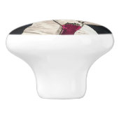 Angry Cupid Keramikknauf (Seitenansicht)