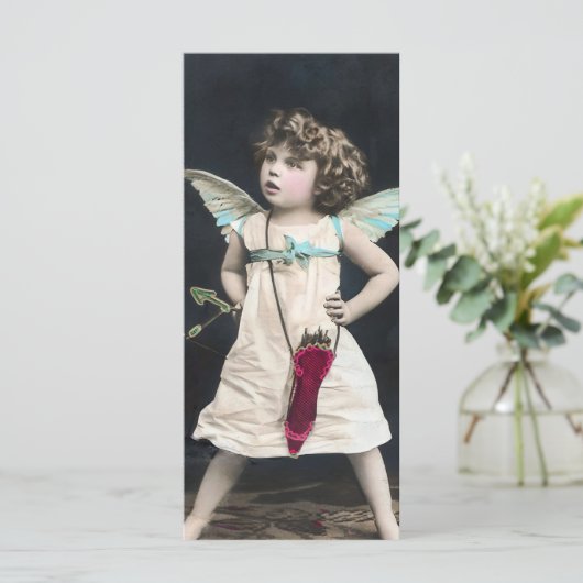 Angry Cupid Menükarte (Stehend Vorderseite)