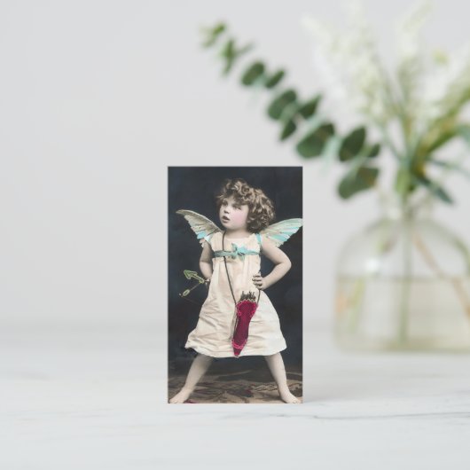 Angry Cupid Visitenkarte (Stehend Vorderseite)