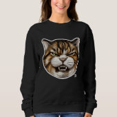 Angry cute Cat With Bad Mood 1 Sweatshirt (Vorderseite)