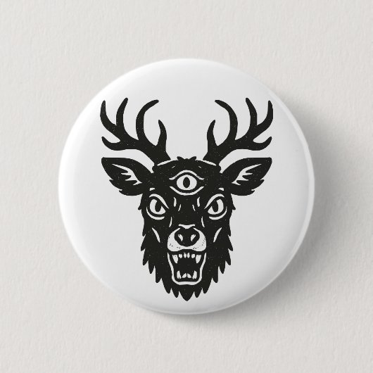 Angry Dear Button (Vorderseite)