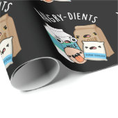 Angry-dients Funny Baking Pun Dark BG Geschenkpapier (Rolleneckpunkt)