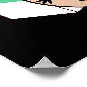 Angry-dients Funny Baking Pun Dark BG Poster (Ecke)