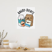 Angry-dients Funny Baking Pun Poster (Küche)