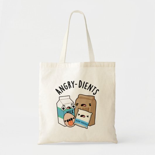 Angry-dients Funny Baking Pun Tragetasche (Vorne)