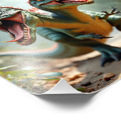 Angry Dinosaur Fotodruck (Ecke)