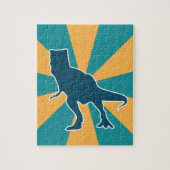 Angry dinosaur t-rex jurassische tierische Jungen Puzzle (Vertikal)
