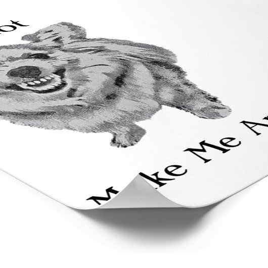 Angry Dog Poster (Ecke)