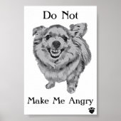 Angry Dog Poster (Vorne)