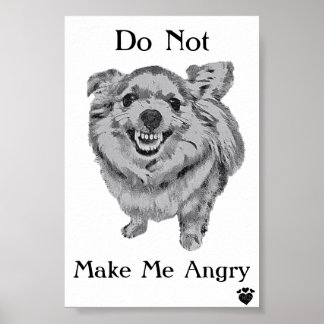 Angry Dog Poster