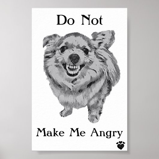 Angry Dog Poster (Vorne)