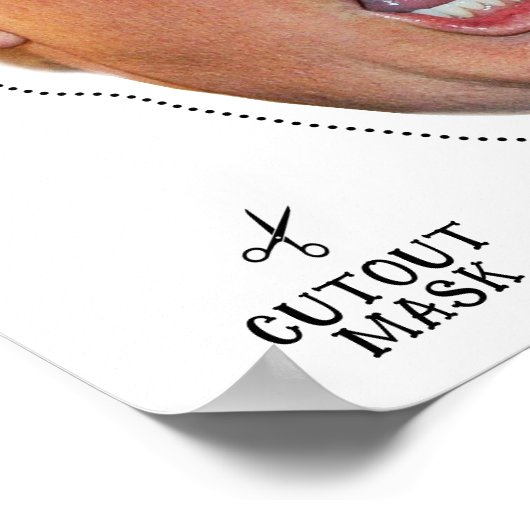 Angry Donald Costume Mask Poster (Ecke)