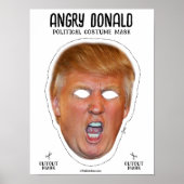 Angry Donald Costume Mask Poster (Vorne)