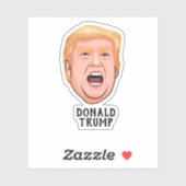ANGRY DONALD TRUMP CUSTOM AUFKLEBER (Blatt)