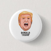 ANGRY DONALD TRUMP CUSTOM BUTTON (Vorderseite)