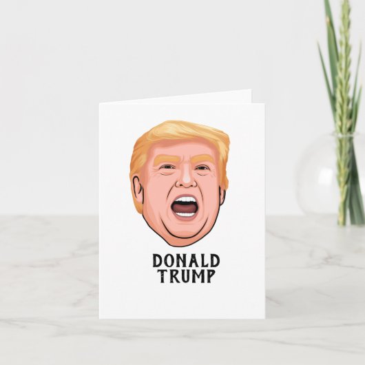 ANGRY DONALD TRUMP CUSTOM DANKESKARTE (Vorderseite)