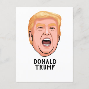 ANGRY DONALD TRUMP CUSTOM POSTKARTE