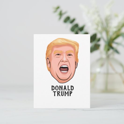 ANGRY DONALD TRUMP CUSTOM POSTKARTE (Stehend Vorderseite)