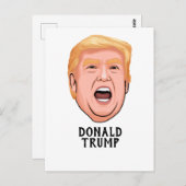 ANGRY DONALD TRUMP CUSTOM POSTKARTE (Vorne/Hinten)