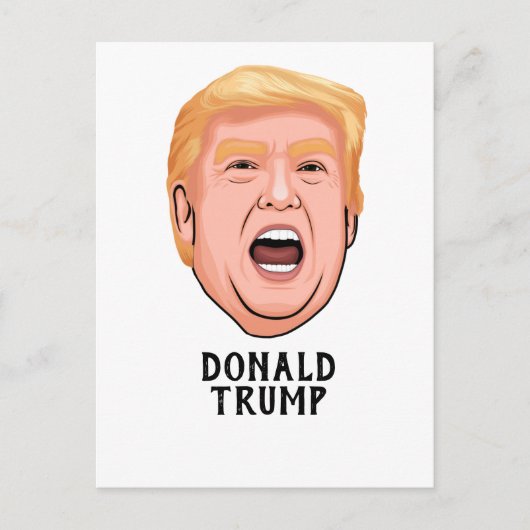 ANGRY DONALD TRUMP CUSTOM POSTKARTE (Vorderseite)