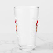 Angry Donald Trump Weihnachten Glas (Links)