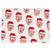 Angry Donald Trump Weihnachten Große Geschenktüte (Rückseite)