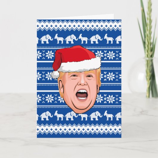 Angry Donald Trump Weihnachten Karte (Vorderseite)