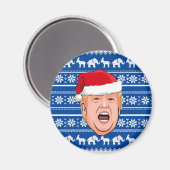 Angry Donald Trump Weihnachten Magnet (Vorderseite/Rückseite)