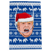 Angry Donald Trump Weihnachten Mittlere Geschenktüte (Vorderseite)