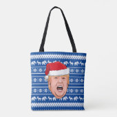 Angry Donald Trump Weihnachten Tasche (Rückseite)