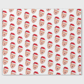 Angry Donald Trump Weihnachtswrapping Paper Geschenkpapier (Flach)