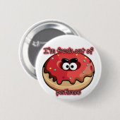 Angry Donut: Aus Geduld neu Button (Vorne & Hinten)