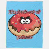Angry Donut: Aus Geduld neu Fleecedecke (Vorderseite)
