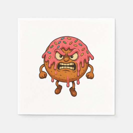 Angry Donuts Serviette (Vorderseite)
