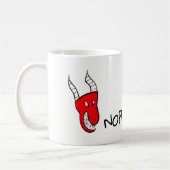 Angry Dragon hat ein Herz Kaffeetasse (Links)